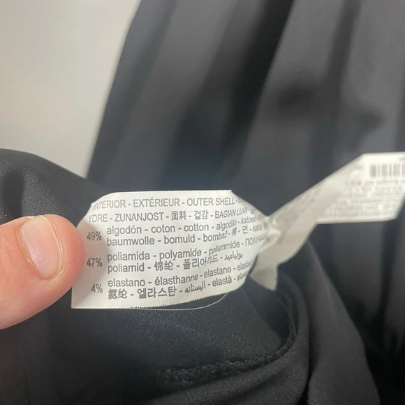 Zara Collared Long Sleeve Poplin Mini Shirt Dress in Black Size S - Picture 14 of 14